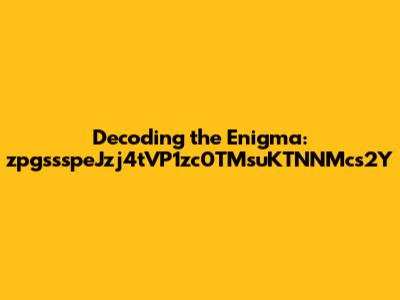 Decoding the Enigma: zpgssspeJzj4tVP1zc0TMsuKTNNMcs2Y